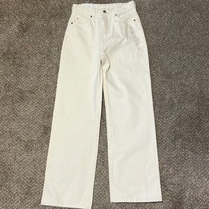 NWT H&M Wide leg Off white jeans